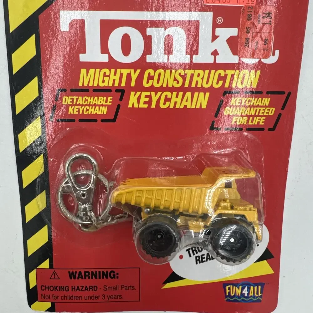 1998 Tonka Mighty Construction Dump Truck Detachable Keychain - NEW
